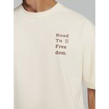Shirt - Jersey - Motiefprint - Halve Mouw - Losse Pasvorm