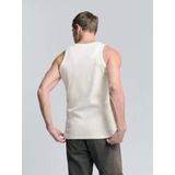 No Excess - Singlet - Offwhite - Ribbelkatoen