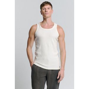 No Excess - Singlet - Offwhite - Ribbelkatoen