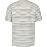 No Excess - Shirt - Lichtbeige Donkerbeige Blauw Natuurwit - Gestreept - Kwartmouw