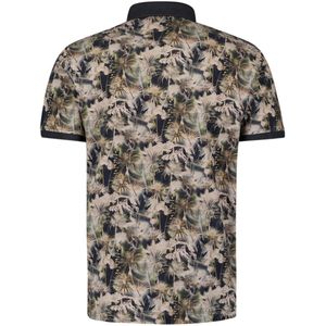 No Excess - Polo Pique Allover Printed - Mint - Poloshirt