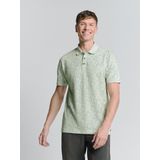 No Excess - Poloshirt - Groen - Katoen - Kwartmouw - Normale Pasvorm