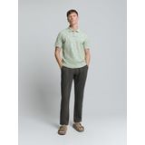 No Excess - Poloshirt - Groen - Katoen - Kwartmouw - Normale Pasvorm