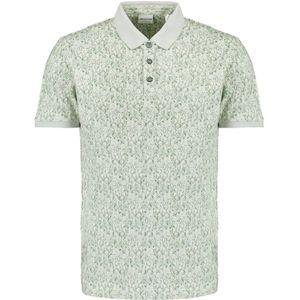 No Excess - Poloshirt - Groen - Katoen - Kwartmouw - Normale Pasvorm