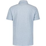 No Excess Heren Overhemd - Blauw - Korte Mouwen - Jersey