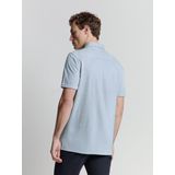 No Excess Heren Overhemd - Blauw - Korte Mouwen - Jersey