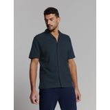 Shirt - Effen - Jersey - Regular Fit - Kwartmouw