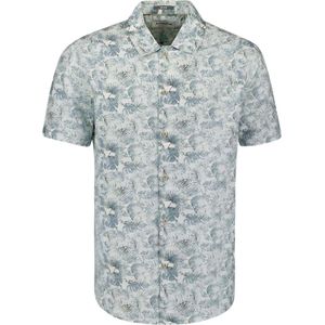 No Excess - Shirt - Blauw - Kortemouw - Allover Printed
