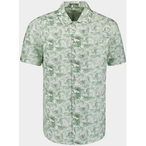 No Excess - Shirt - Korte Mouw - Allover Print - Linnen Dessin