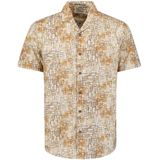 No Excess Shirt short sleeve revers collar al yellow