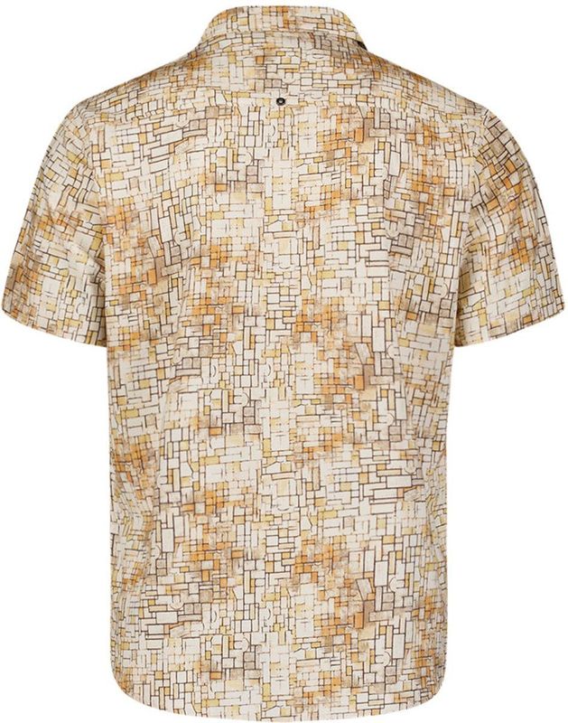 No Excess Shirt short sleeve revers collar al yellow