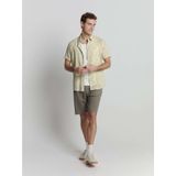 No Excess - Shirt - Geel - Kortemouw - Allover Printed