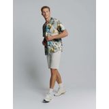 No Excess - Shirt Short Sleeve Revers Collar - Blauw - Overhemd