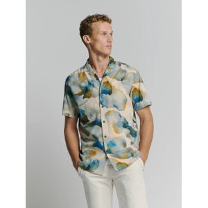 T-shirt - Camp Collar - All-Over Print - Lichtgewicht - Comfortabel