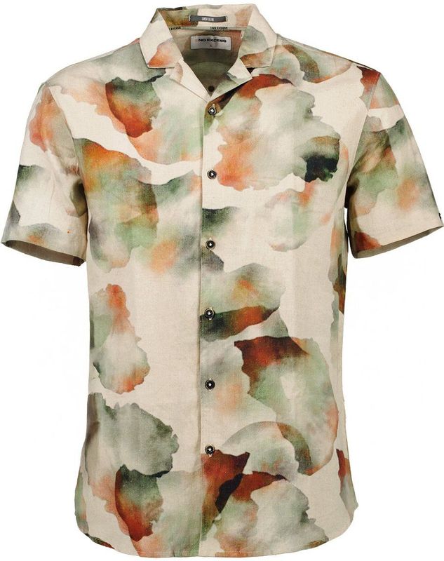 No Excess Shirt - Korte Mouw - Revers Kraag - Mint