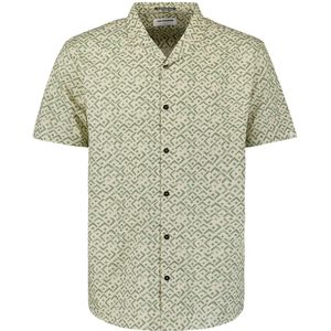 No Excess - Kortemouw Overhemd - Groen - Katoen