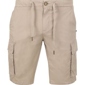 No Excess - Short Stretch Cargo - Korte Broek - Beige - Polyester/Katoen