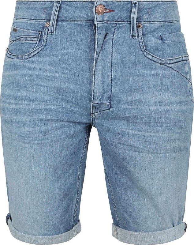 No Excess - Short Denim Stretch - Korte Broek - Blauw - Regular-fit