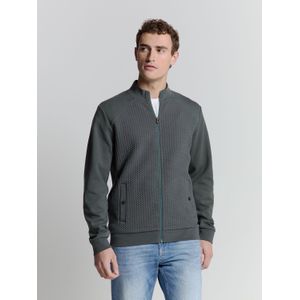 Sweatvest - Effen - Sweatstof - Lange Mouwen - Normale Pasvorm