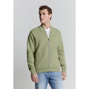 No Excess - Full-Zip Jacquard Sweater - Jacquard - Zwart - Katoen