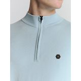 No Excess - Pullover Half Zip - Trui - Groen - Katoen