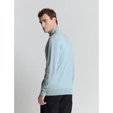 No Excess - Pullover Half Zip - Trui - Groen - Katoen