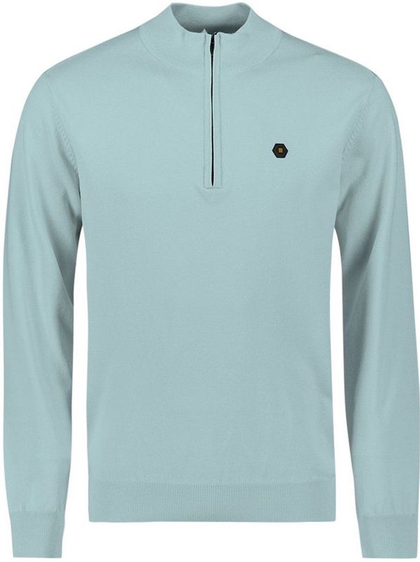 No Excess - Pullover Half Zip - Trui - Groen - Katoen