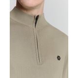 Brand: Trui - Kleur: Effen - Halve Rits met Schipperskraag