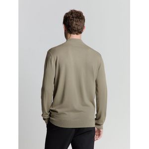 Brand: Trui - Kleur: Effen - Halve Rits met Schipperskraag