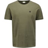No Excess T-shirt Kaki - Regular Fit met Korte Mouwen