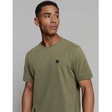 No Excess T-shirt Kaki - Regular Fit met Korte Mouwen