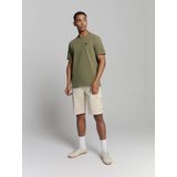 No Excess T-shirt Kaki - Regular Fit met Korte Mouwen