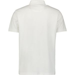 No Excess - Polo - Wit - Katoen - 95% Katoen, 5% Elastaan