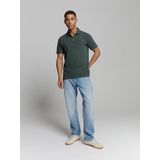 No Excess Polo Grijsgroen - Korte Mouwen - Regular Fit
