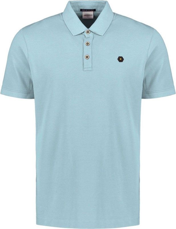 Shirt - Effen - Jersey - Polokraag - Normale Pasvorm - Kwartmouw