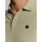 Shirt - Effen - Jersey - Polokraag - Kwartmouw