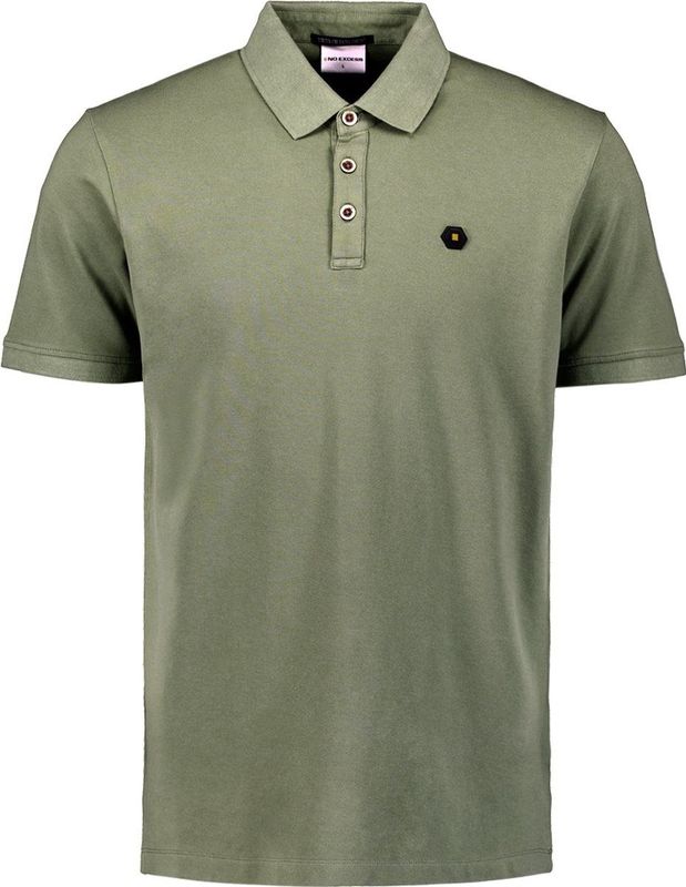 Shirt - Effen - Jersey - Polokraag - Kwartmouw