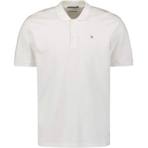 No Excess - Polo Pique Solid - Wit - Katoen - Stretch