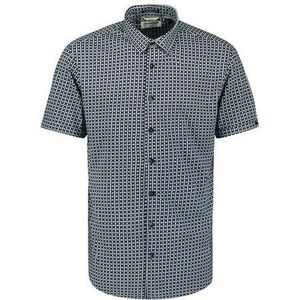 NO-EXCESS Overhemd - Indigo Blue - Print - 100% Katoen