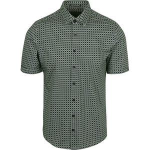 No Excess - Short Sleeve Jersey - Overhemd - Mosgroen - Casual
