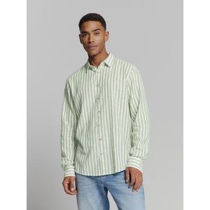 No Excess - Overhemd - Groen - Verticale Grote Strepen