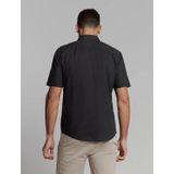 No Excess - Overhemd - Zwart - Korte Mouwen - Regular Fit