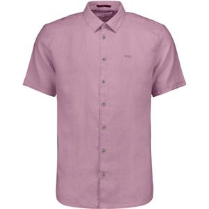 No Excess - Heren Overhemd - Korte Mouwen - Mauve