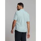 No Excess - Overhemd - Licht Blauw - Korte Mouwen - Linnen en Katoen