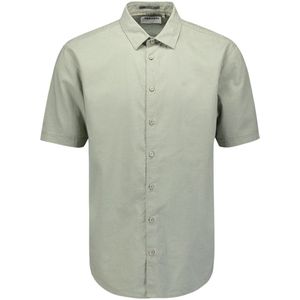 About You - Linnen Overhemd - Effen - Kentkraag - Halve Mouw