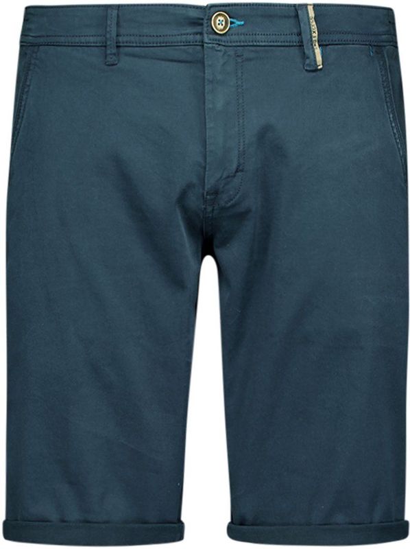 Chino - Short - Katoen - Blauw - Stretch Twill