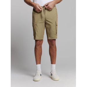 No Excess - Short Stretch Cargo - Korte Broek - Khaki - Regular-fit