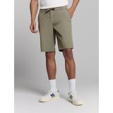 No Excess - Korte Broek - Kaki - Regular Fit - Knielengte