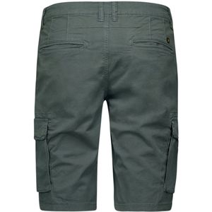 No Excess - Short Cargo Garment Dyed - Korte Broek - Dark Steel
