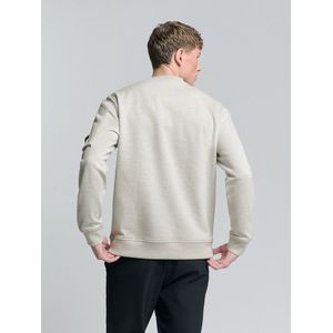 Crewneck - Melange Sweater - Grijs - Katoenmix